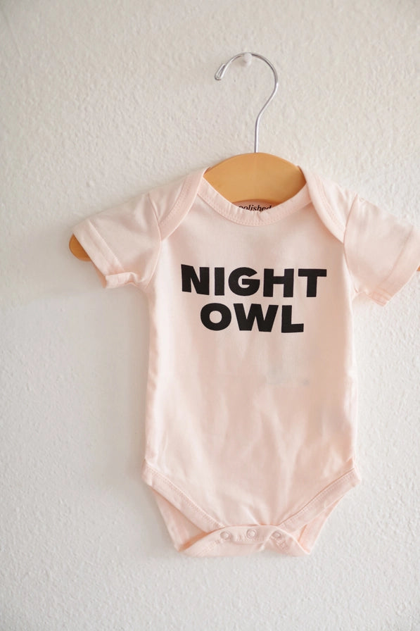 Night Owl Organic Cotton Baby Onesie