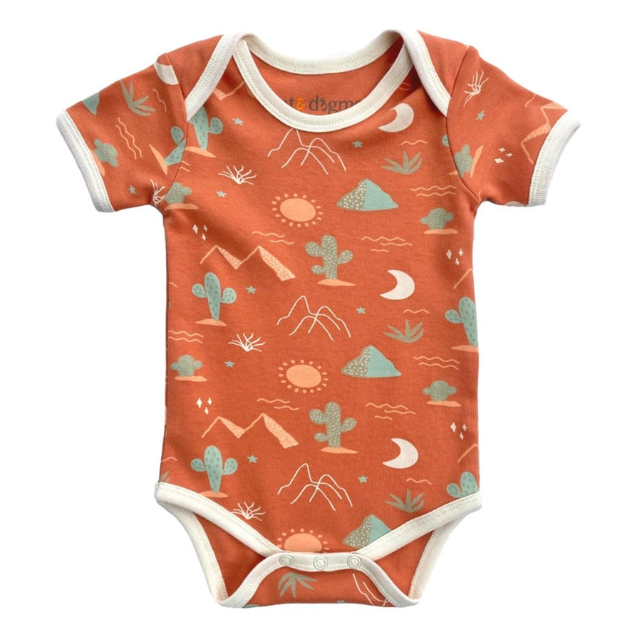 Desert Organic Cotton Short Sleeve Bodysuit