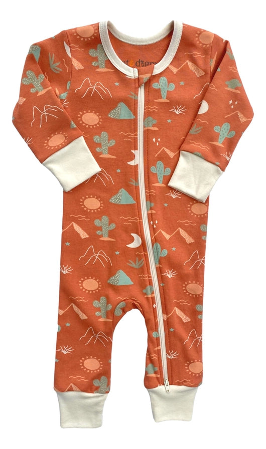 Desert Organic Cotton Zippy Bodysuit