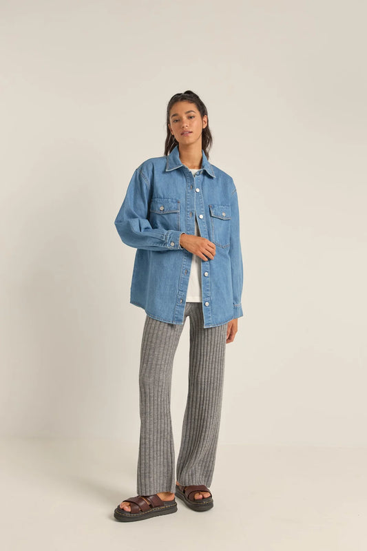 Oversized Denim Shacket