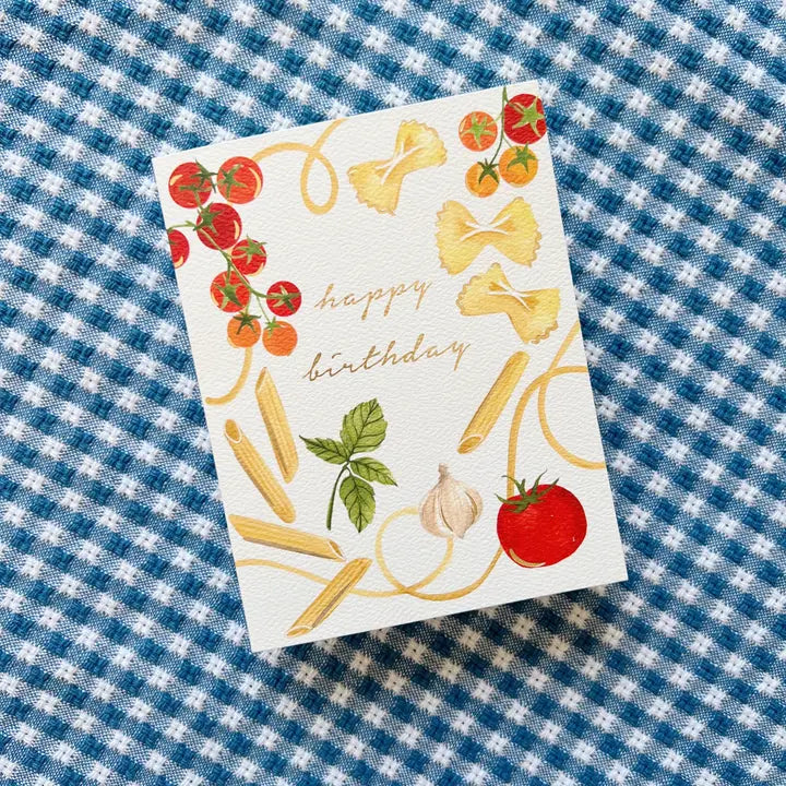 Pasta Party Birthday Greeting Card