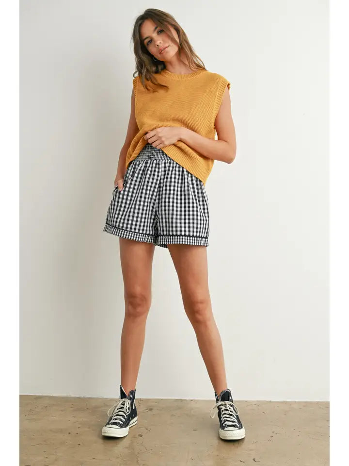 Classic Knitted Top with Bow Back