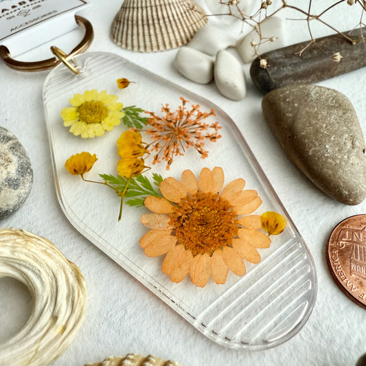 Ashbury Pressed Flowers Keychain