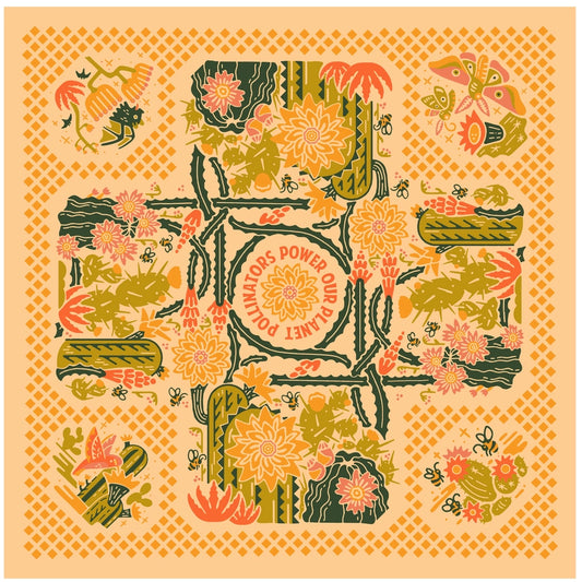 Prickly Pollinators Bandana