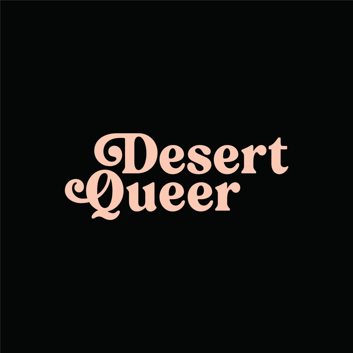 Desert Queer Tee in Dark Charcoal