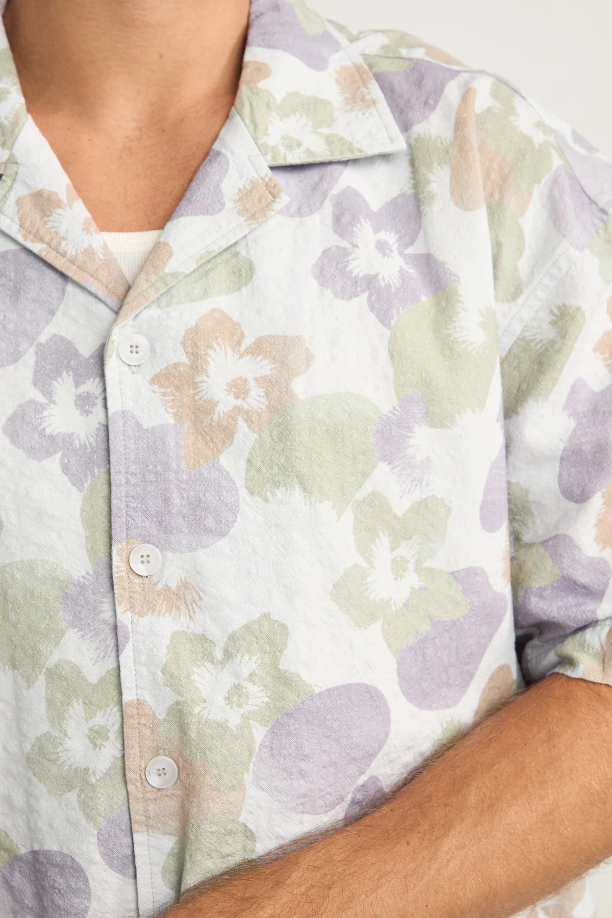 Relaxed Floral Camo Ss Shirt