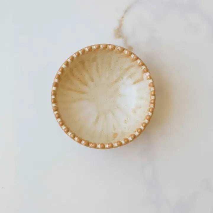 Ruffled Edge Ceramic Pinch Bowls