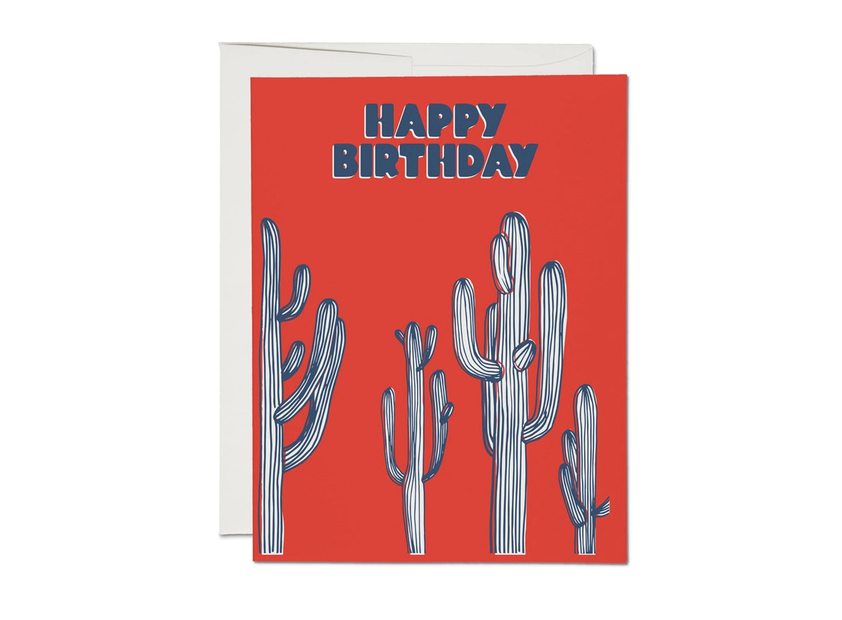 Saguaro Cactus Birthday Greeting Card