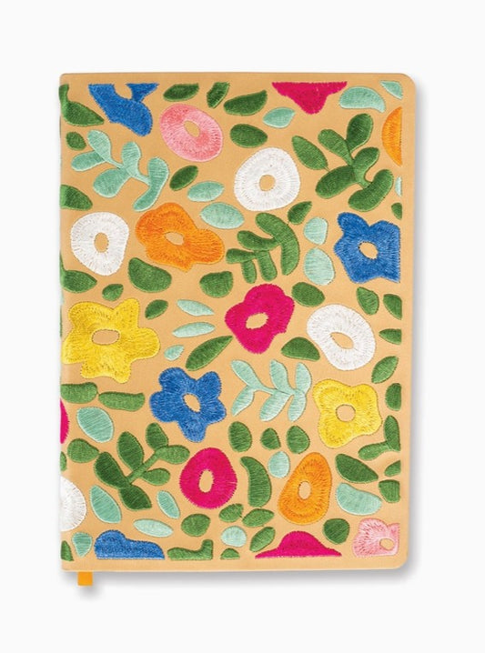 Spring Garden Embroidered Layflat Journal