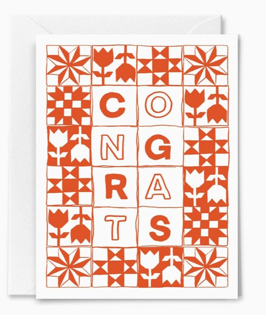 Congrats Quilt Card