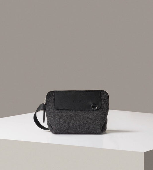 Bedford Merino Wool Belt Bag in Charcoal