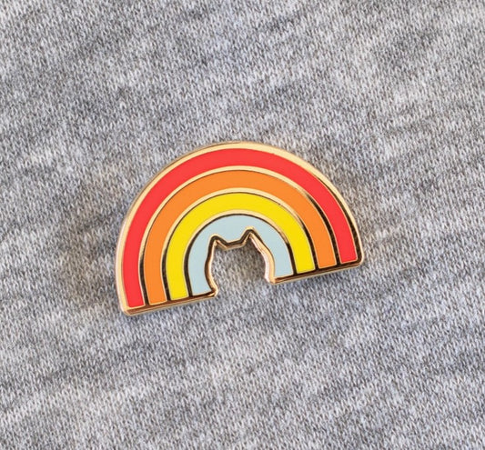 Cat Rainbow Pin