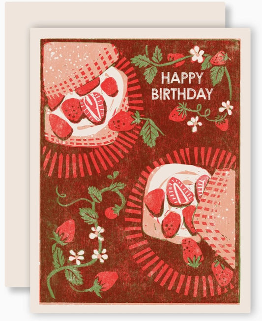 Happy Birthday Strawberry Shortcake Card