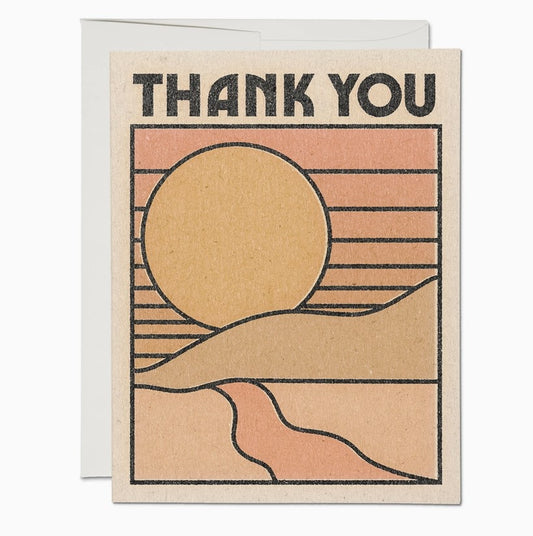 Thank You Sun Greeting Card