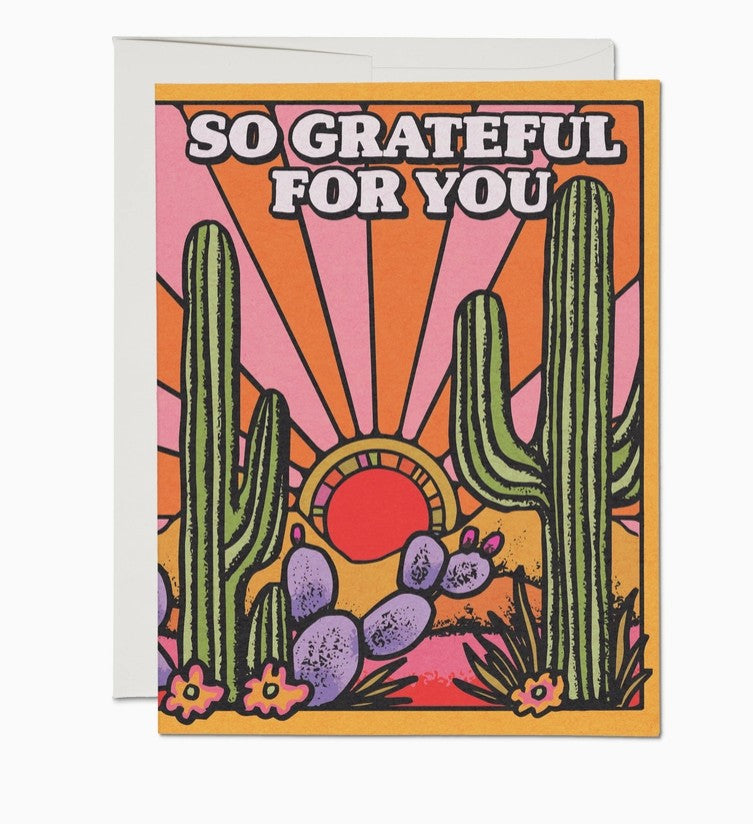 Grateful Cacti Greeting Card
