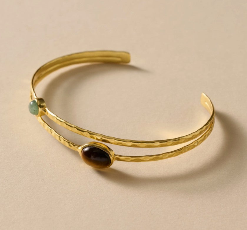 Sanja Tiger + Glass Stone Bracelet