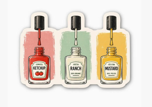 Condiment Nail Polish Sticker
