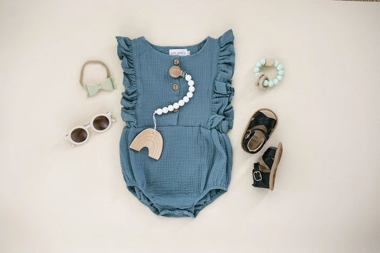 Flutter Ruffle Cotton Romper