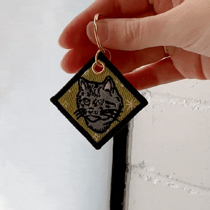 Shut Up Everyone Double-Sided Embroidered Keychain