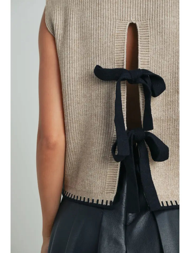Soft Ribbed Sweater Vest