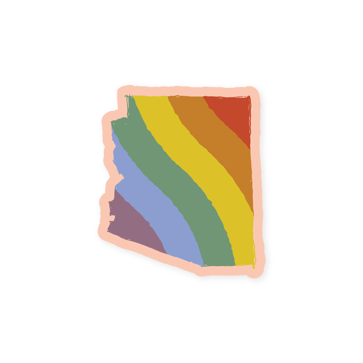 Arizona Love Pride Full Color Sticker