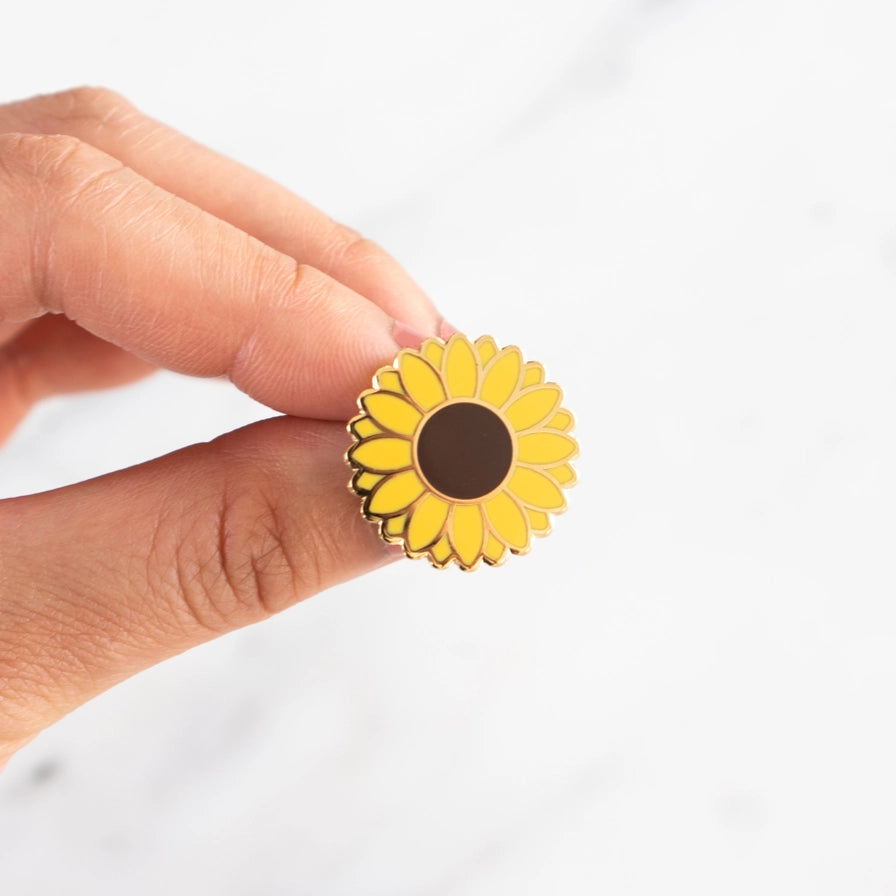 Sunflower Enamel Pin