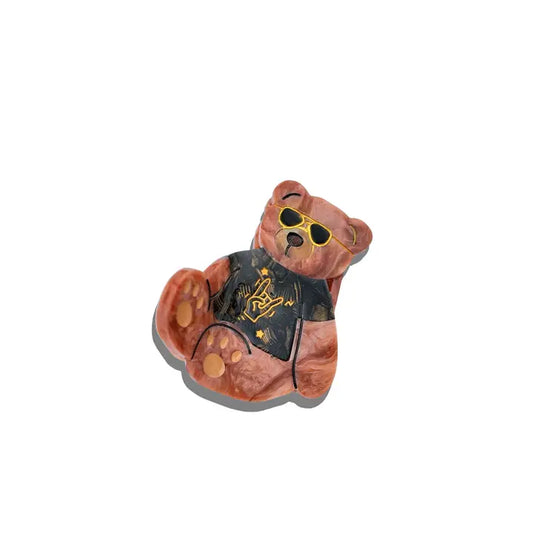 Super Fan Teddy Bear Claw Clip