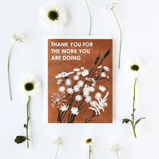 Thank You For the Work Card