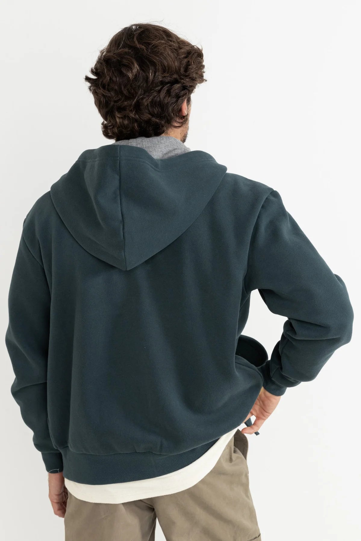 Thermal Fleece Zip Dark Pine