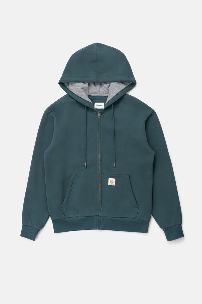 Thermal Fleece Zip Dark Pine