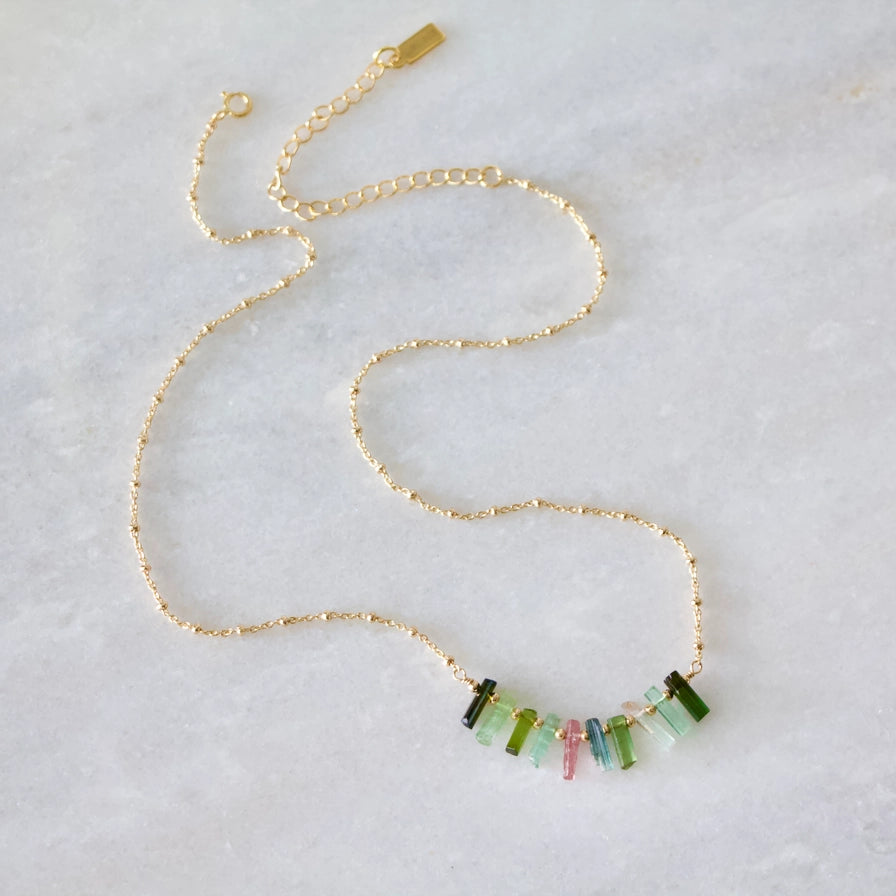 Tourmaline Fringe Necklace