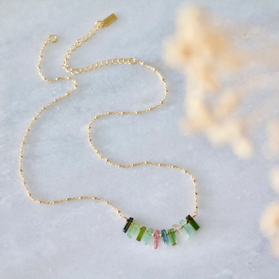 Tourmaline Fringe Necklace