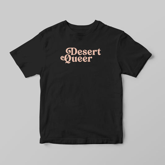 Desert Queer Tee in Dark Charcoal