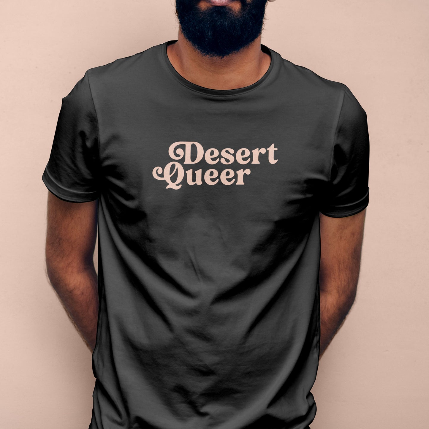 Desert Queer Tee in Dark Charcoal