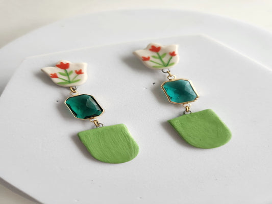 Tulip Porcelain Earrings