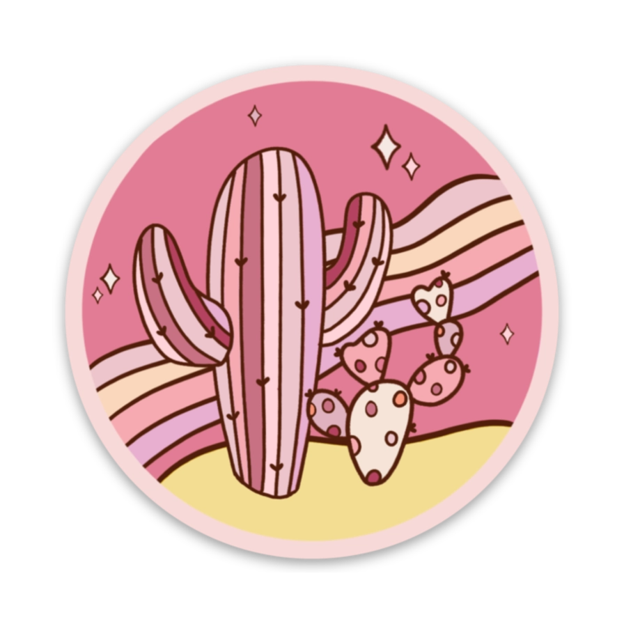 Unicorn Cacti Vinyl Sticker