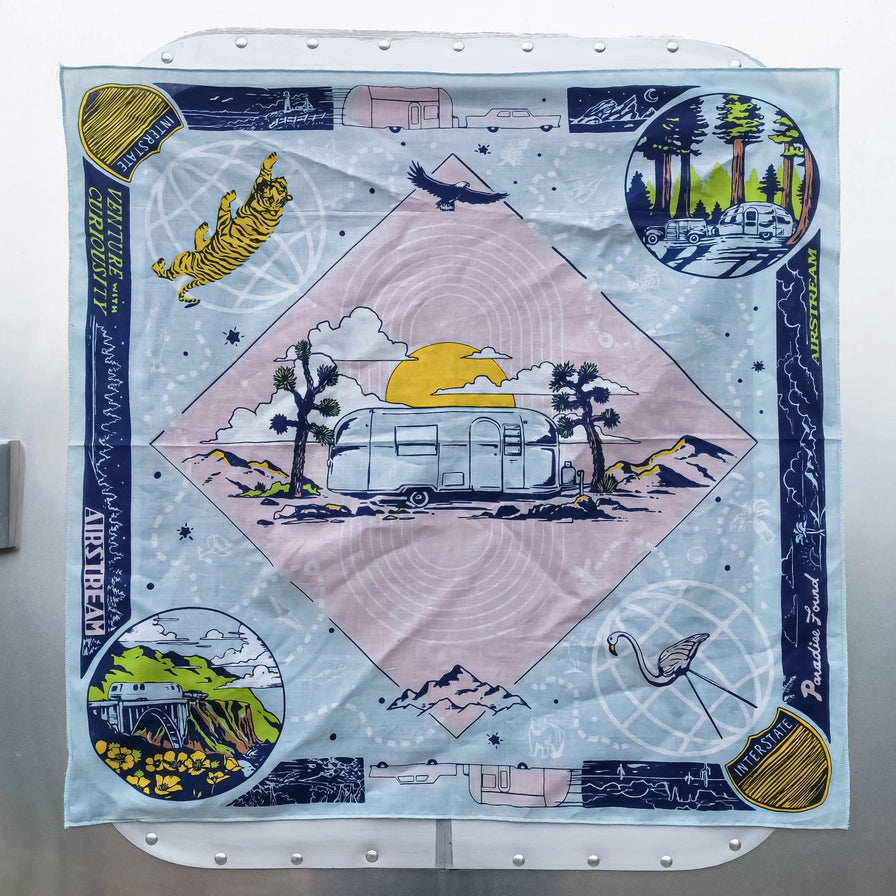 Venture with Curiosity Sky Blue - Airstream Bandana