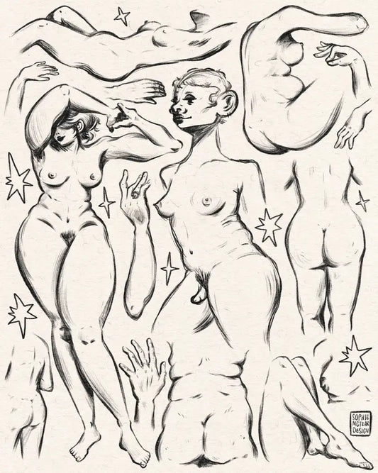 Wavy Study Art Print