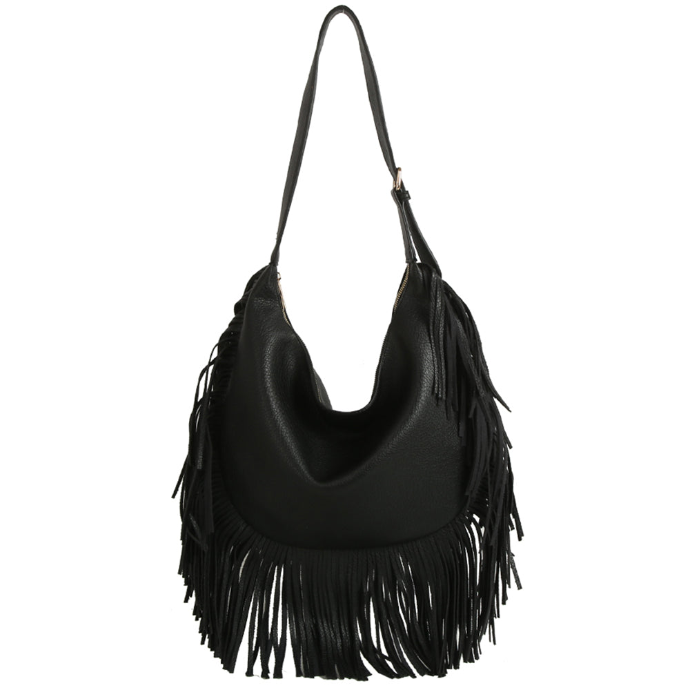 Western Fringe Shoulder Bag Hobo, More Colors