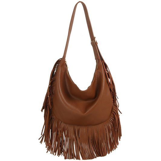 Western Fringe Shoulder Bag Hobo, More Colors