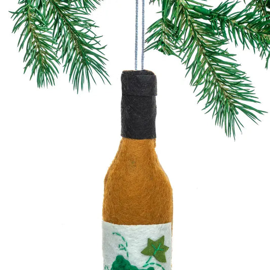 White Wine Bottle Ornament