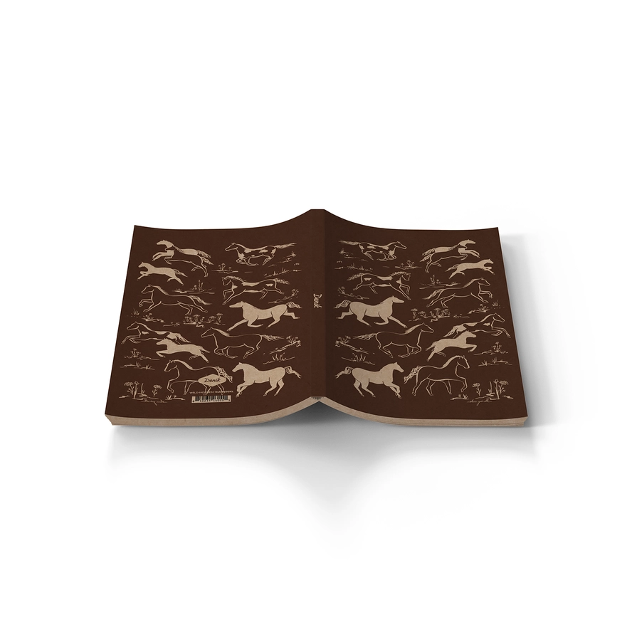 Wildhorses Kraft Layflat Notebook