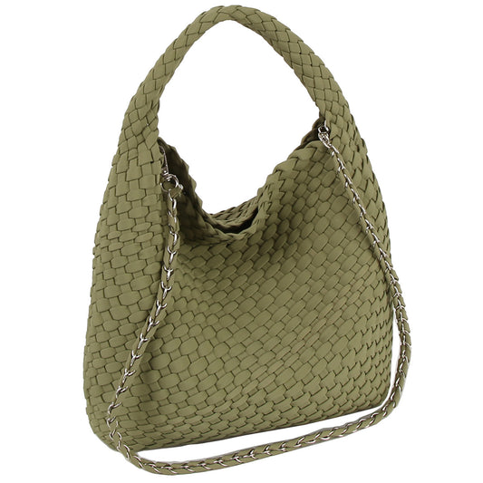 Woven 2-in-1 Shoulder Bag