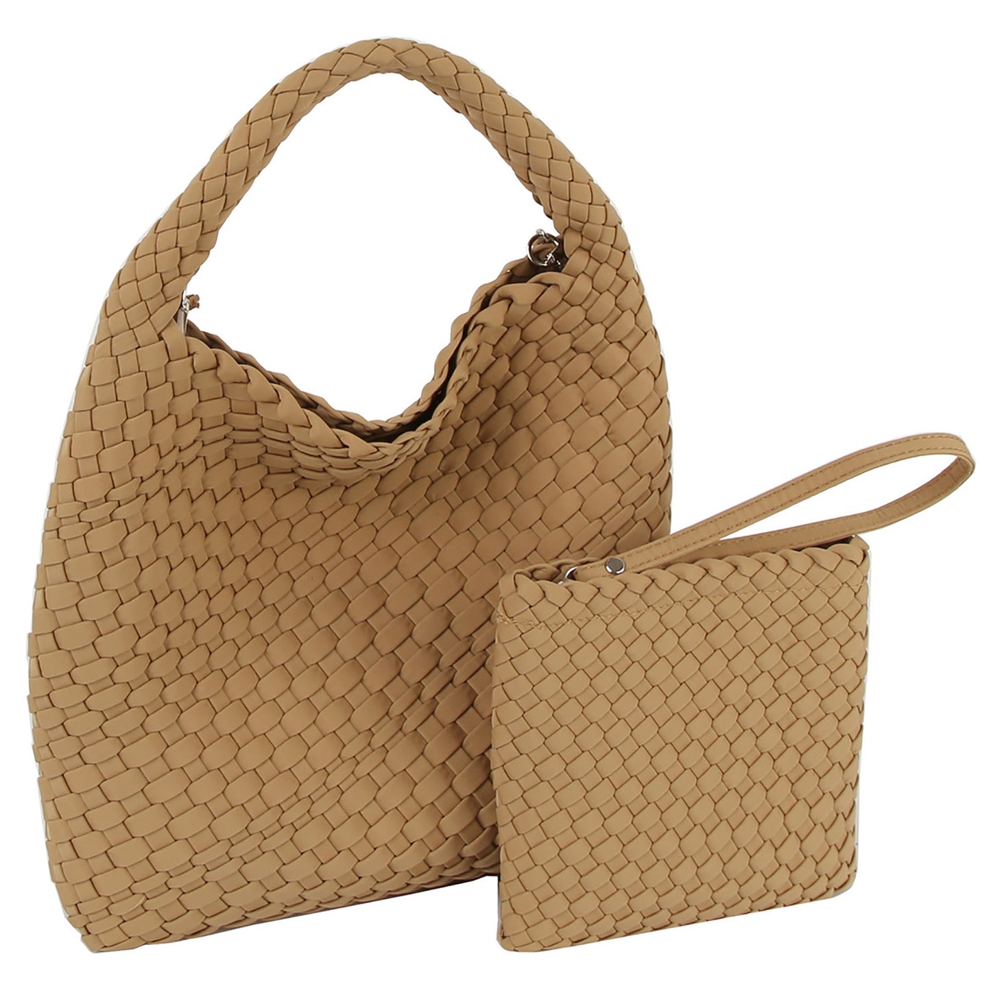 Woven 2-in-1 Shoulder Bag