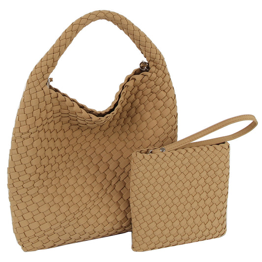 Woven 2-in-1 Shoulder Bag