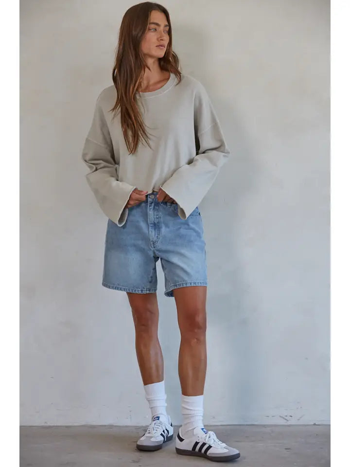 Straight Leg Bermuda Shorts