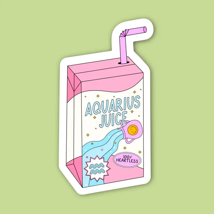 Zodiac Juice Box Sticker