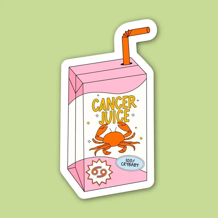 Zodiac Juice Box Sticker