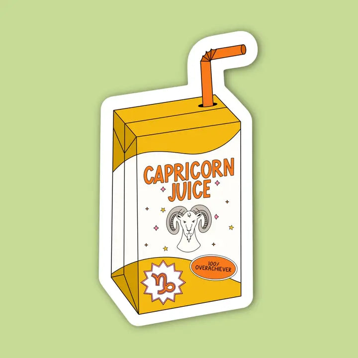 Zodiac Juice Box Sticker