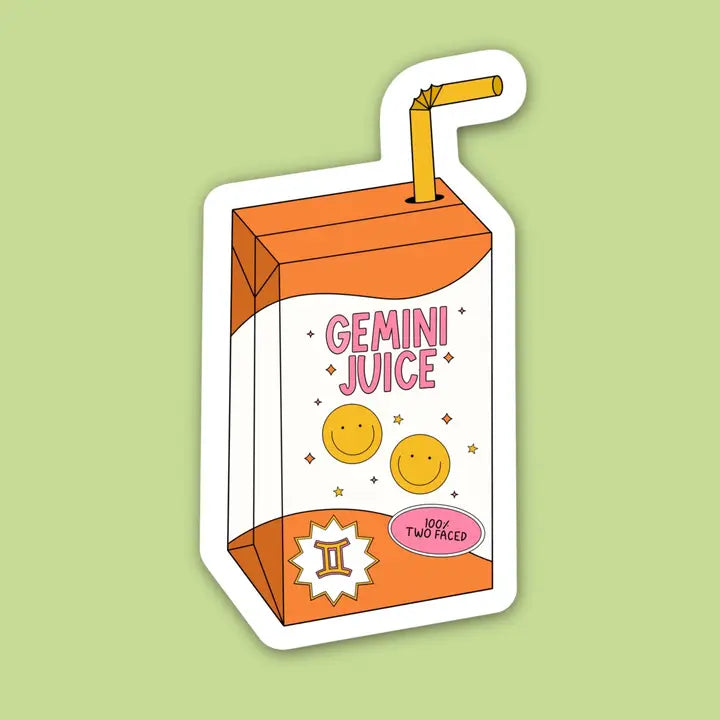 Zodiac Juice Box Sticker